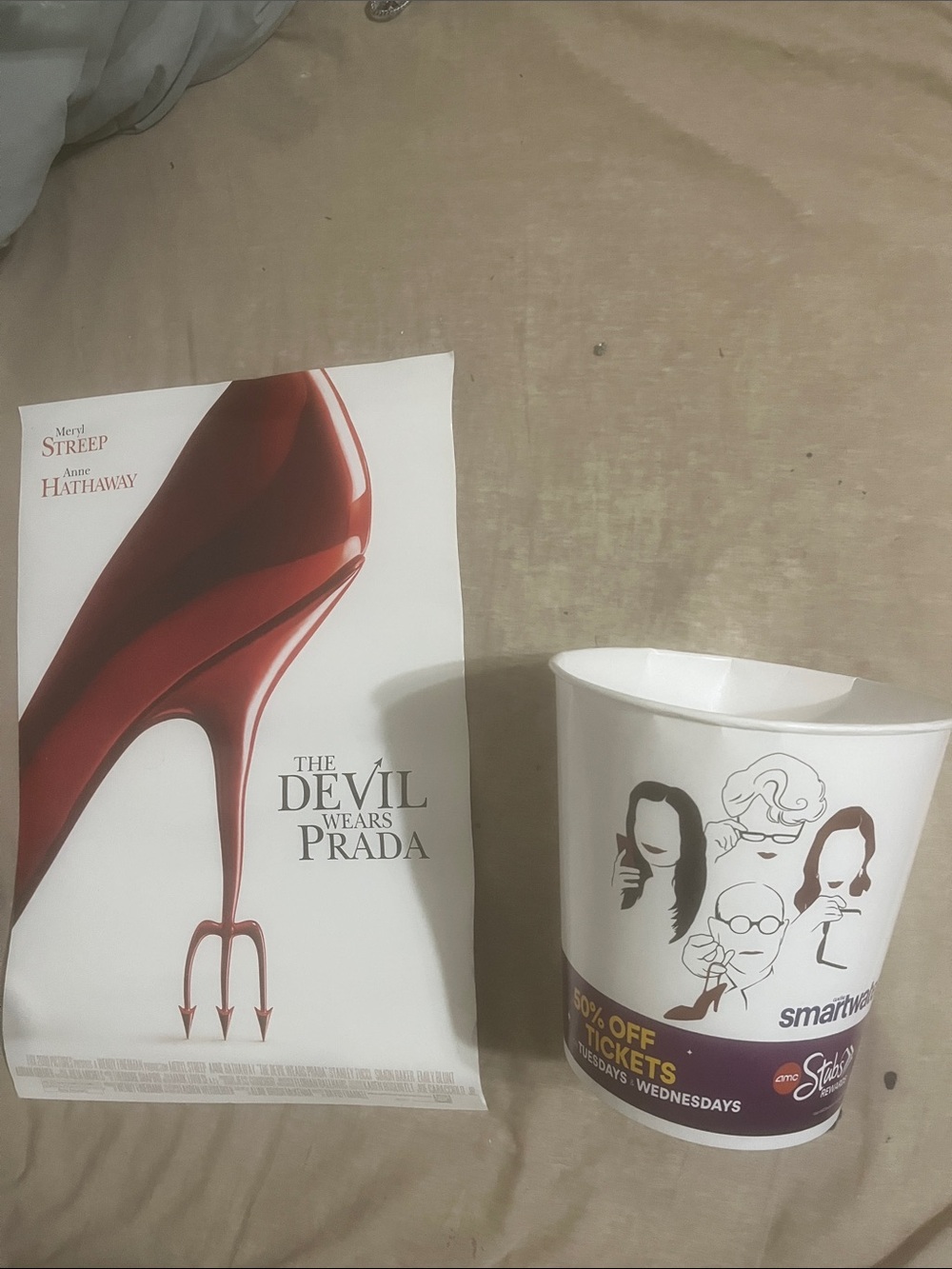 Devil Wears Prada Movie Poster 2006 1st First & Bonus 2nd container Anne Meryl - Picture 2 of 14